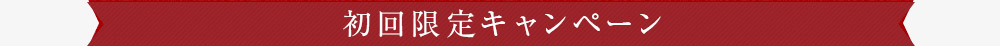初回限定キャンペーン